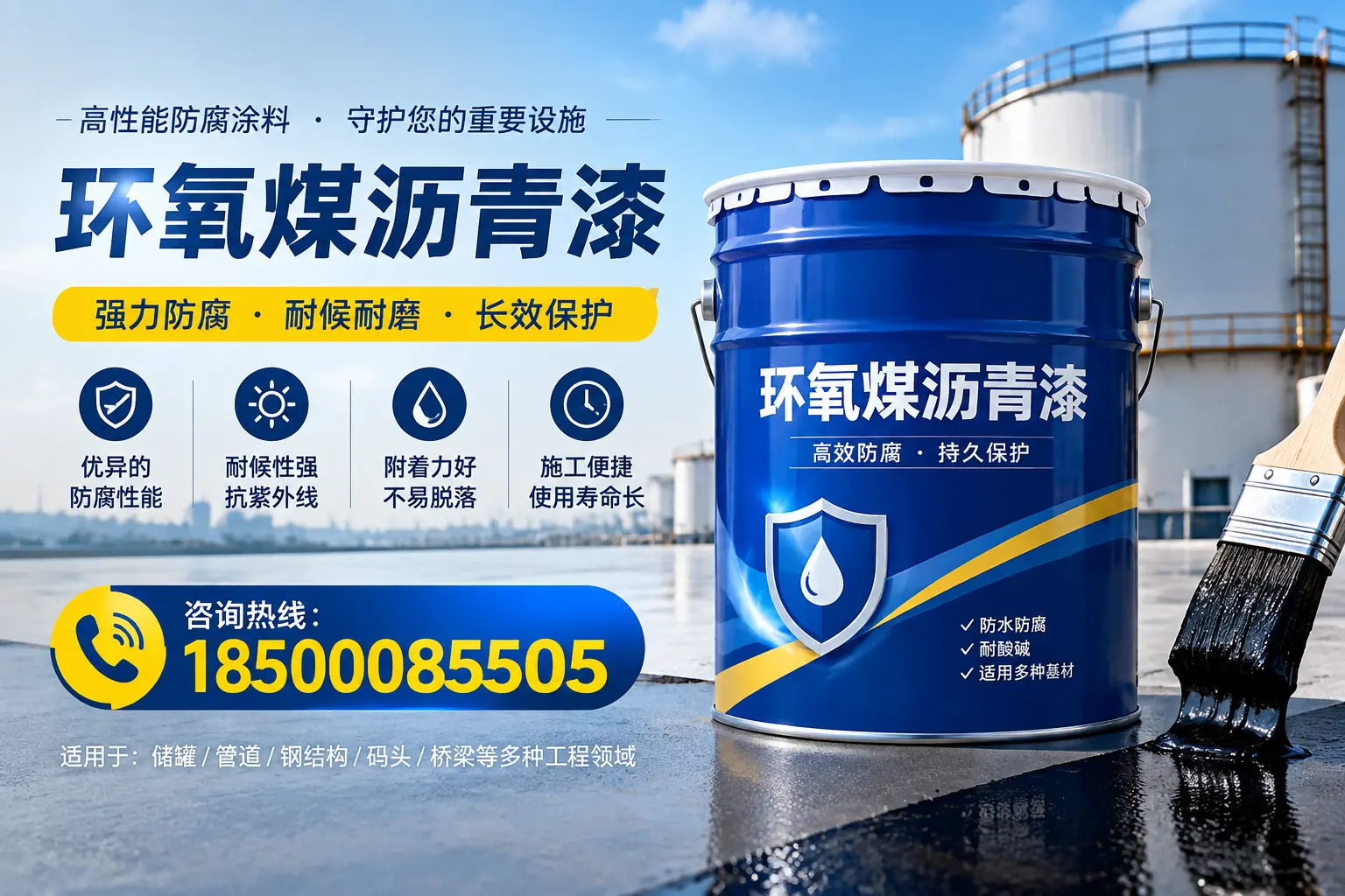 环氧煤沥青漆施工注意事项，确保葫芦岛项目顺利进行