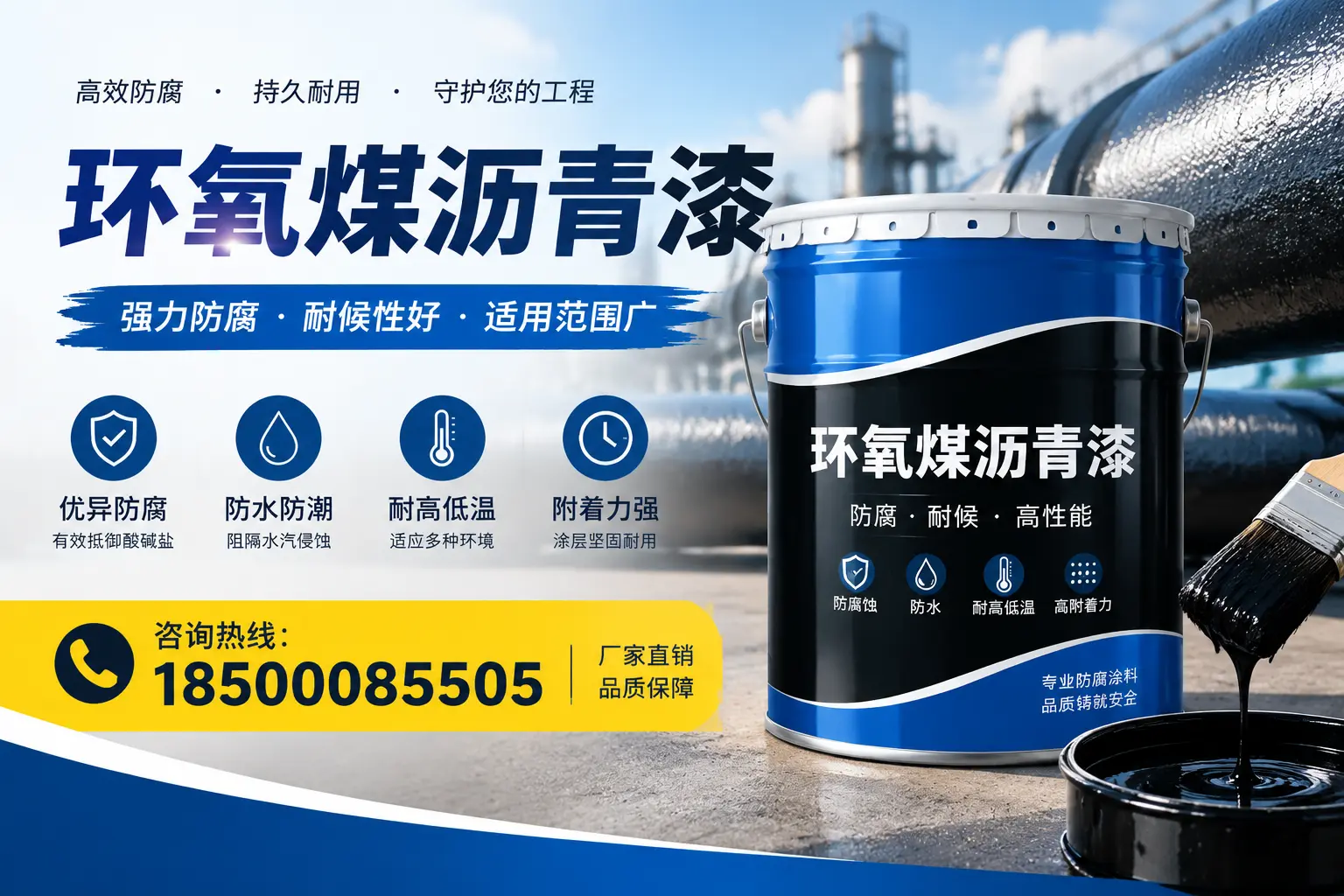 环氧煤沥青漆的施工步骤详解